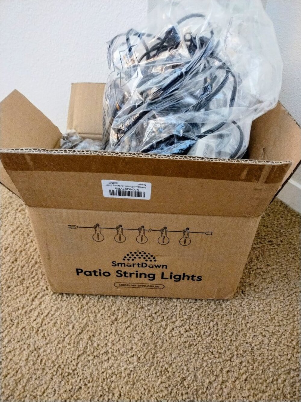 SmartDawn Patio String Lights Dimmable Shatterproof set of 2 !... Brand NEW!